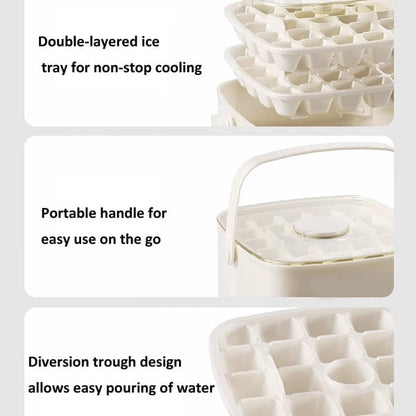IceStack™ | Eiswürfelform – Stapelbar, auslaufsicher & 2-Lagen
