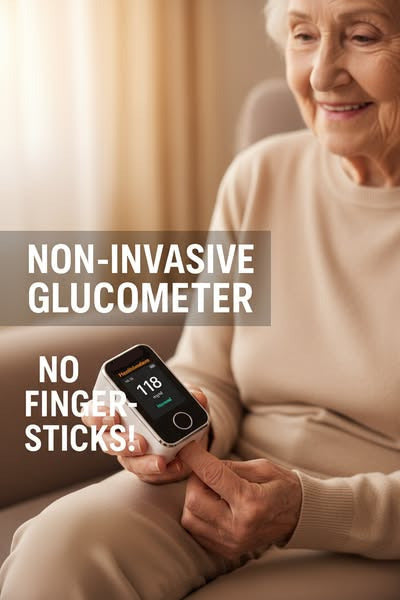 GlukoSense™ – Das revolutionäre Messgerät für Sauerstoffsättigung und Herzfrequenz (5 Sek. / 99 % genau)