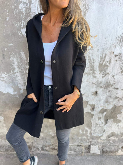 Damen Kapuzenjacke gefüttert und warm für Herbst und Winter