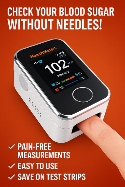 GlukoSense™ – Das revolutionäre Messgerät für Sauerstoffsättigung und Herzfrequenz (5 Sek. / 99 % genau)