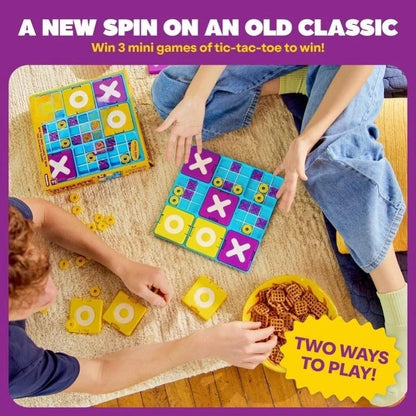 TicTactix™ | Strategisches Reisespiel – Erweiterte Tic Tac Toe Variante für unterwegs & Familienabende