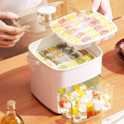 IceStack™ | Eiswürfelform – Stapelbar, auslaufsicher & 2-Lagen