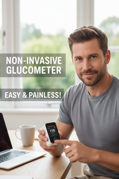 GlukoSense™ – Das revolutionäre Messgerät für Sauerstoffsättigung und Herzfrequenz (5 Sek. / 99 % genau)