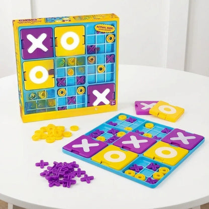 TicTactix™ | Strategisches Reisespiel – Erweiterte Tic Tac Toe Variante für unterwegs & Familienabende