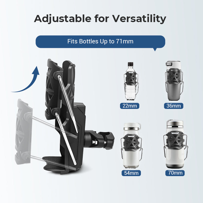 1+1 GRATIS | HydraMount™ – Universeller Wasserflaschenhalter für Fahrrad & Motorrad