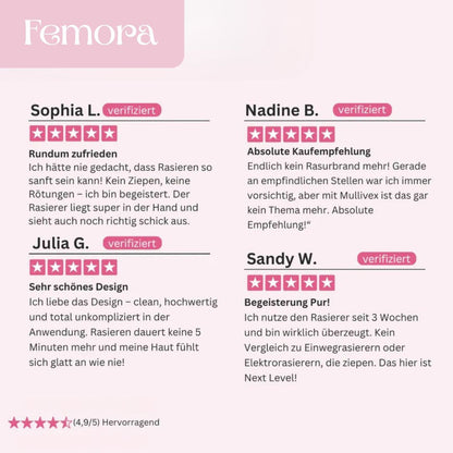 Femora™ Intimrasierer für Frauen – Sanfte Rasur ohne Irritationen