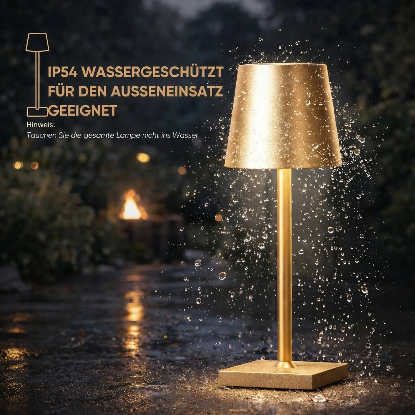 Kabellose Tischlampe | Tischleuchte mit Akku | TischLicht