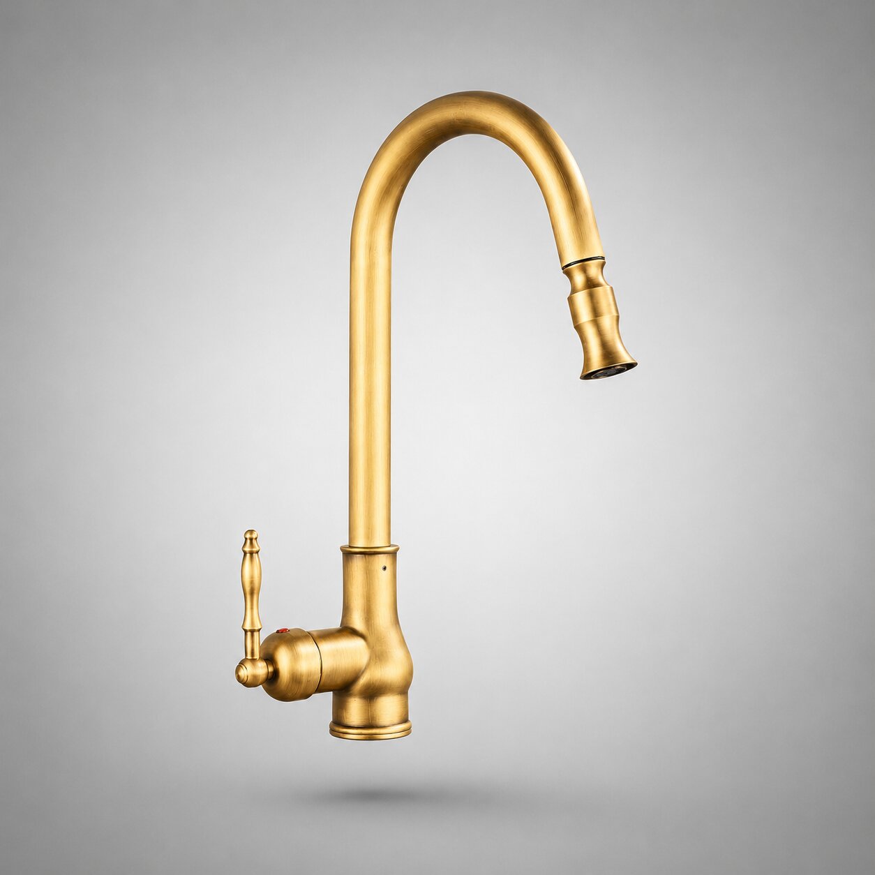 Küchenarmatur mit ausziehbarer Brause aus Messing | BrassFlow™