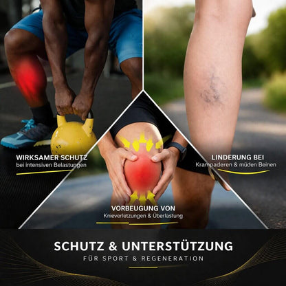 Kniebandage mit Kompression | Knieschoner für Sport, Training oder Arbeit | Flexurion