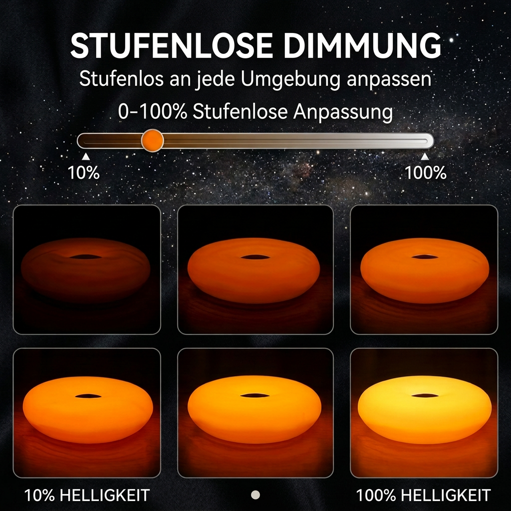 Donut-LED-Lampe stufenlos dimmbar