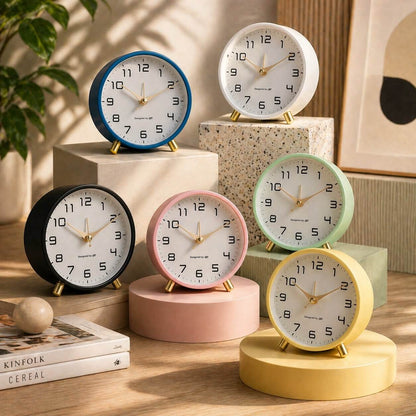 Leiser Analoger Wecker & Tischuhr | Zeitstil