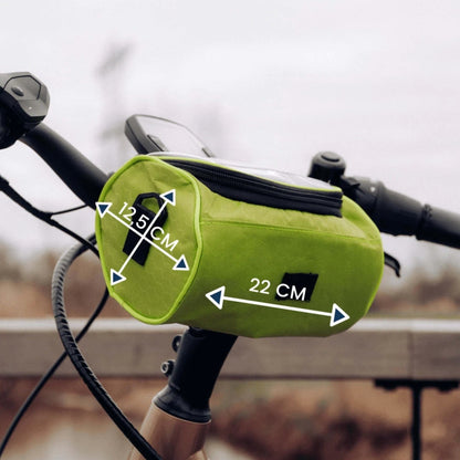 Tourix™ | Lenkertasche für Fahrrad | Wasserdichte Fahrradtasche mit Touchscreen