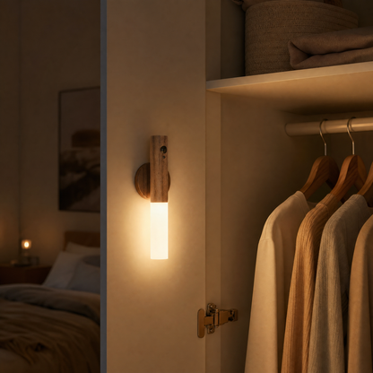 LED Nachtlicht mit Bewegungssensor und magnetischer Handleuchte