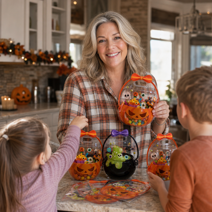 Glowkin – Transparente Kürbis-Tütchen mit Zipper | 30er-Set