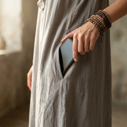Florenza – Müheloses Maxikleid mit Taschen