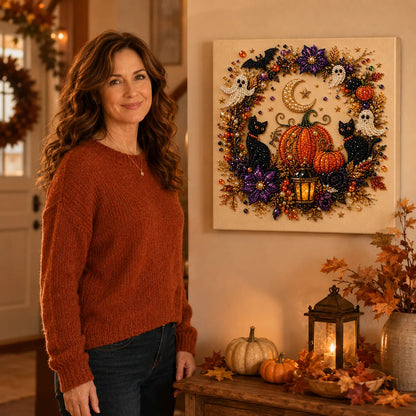 Halloween Diamond-Painting Bastelset mit Perlen | Beadory