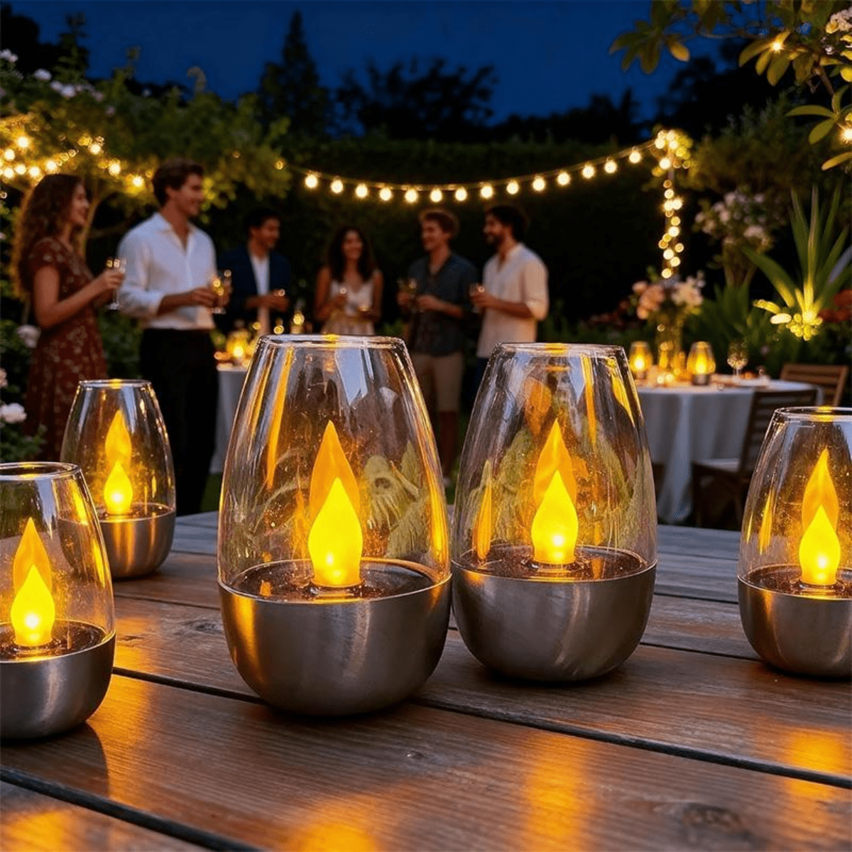 LumiFlare™ | Solar-Kerze mit Flammeneffekt für Garten & Terrasse