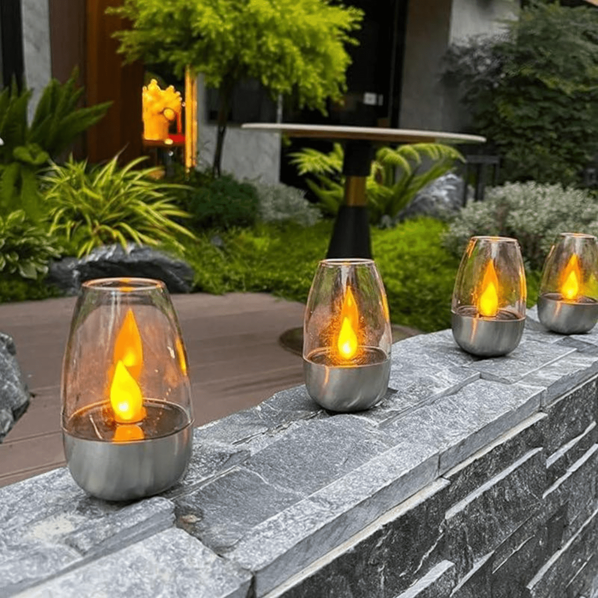 LumiFlare™ | Solar-Kerze mit Flammeneffekt für Garten & Terrasse