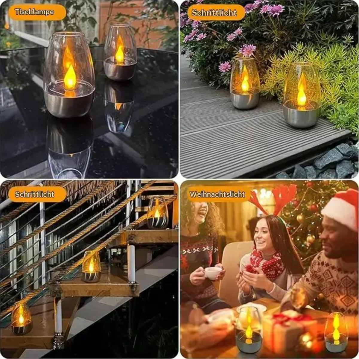 LumiFlare™ | Solar-Kerze mit Flammeneffekt für Garten & Terrasse