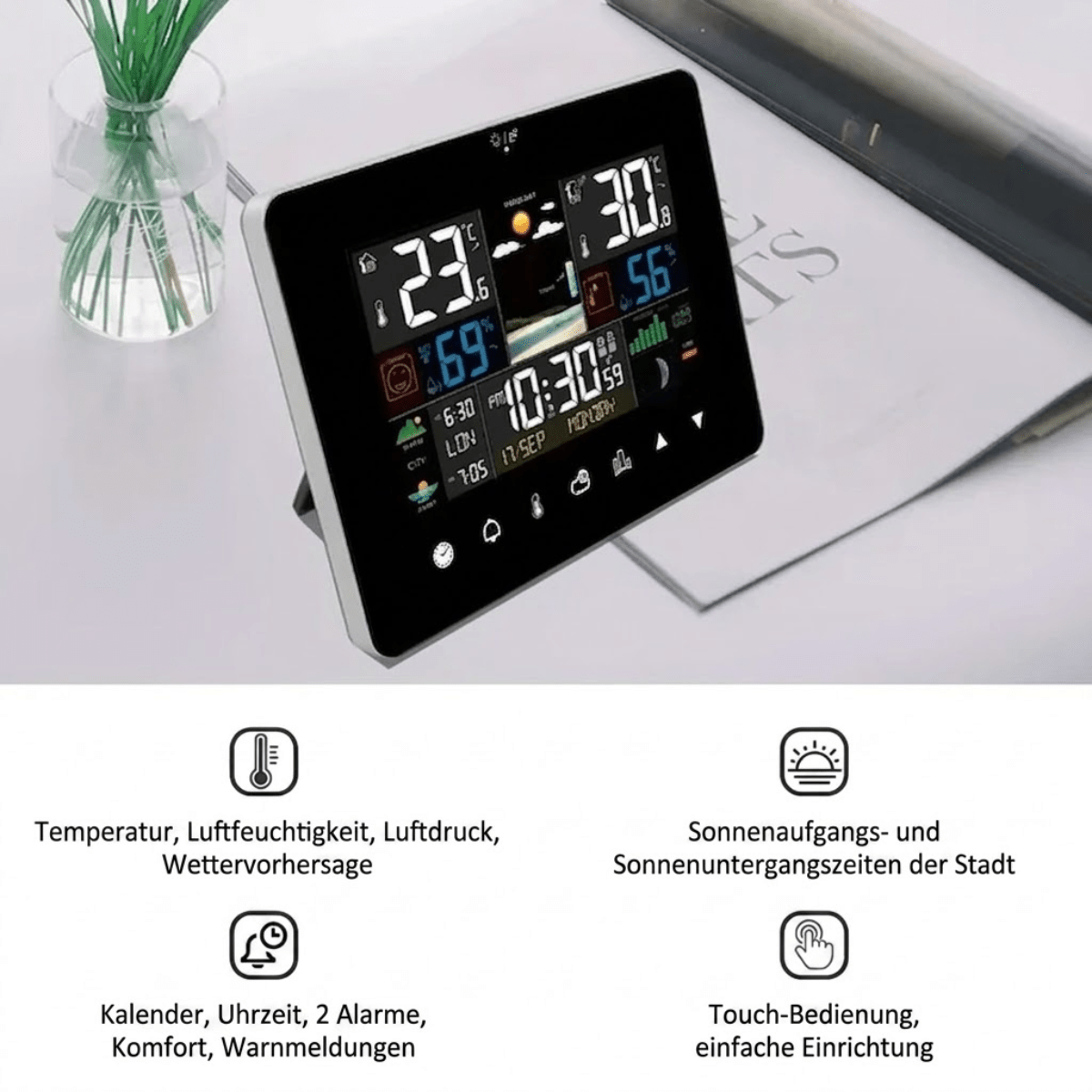 MeteoSense™ – Smarte Wetterstation mit Außensensor
