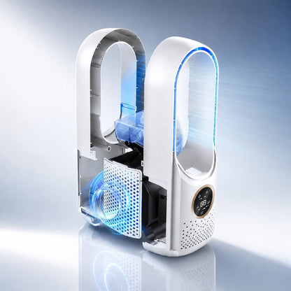 WhisperFlow™ Bladloser Turmventilator – Flüsterleise für Schreibtisch & Schlafzimmer