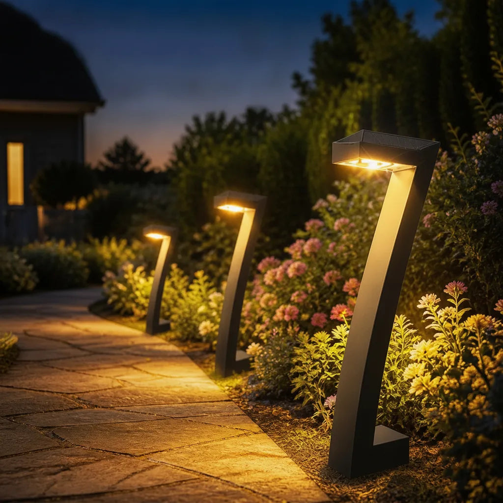 Solarleuchte mit 7-Form-Design und IP65-Schutz