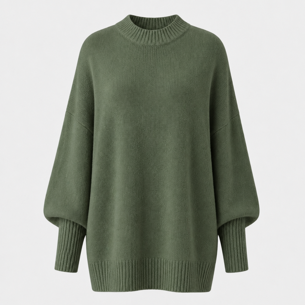 Oversized Pullover mit asymmetrischem Saum