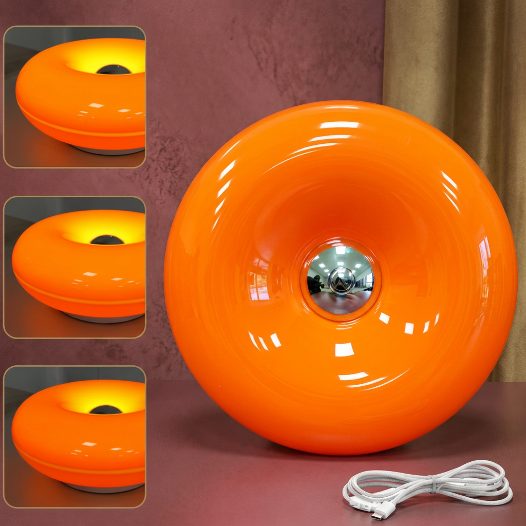 Donut-LED-Lampe Orange
