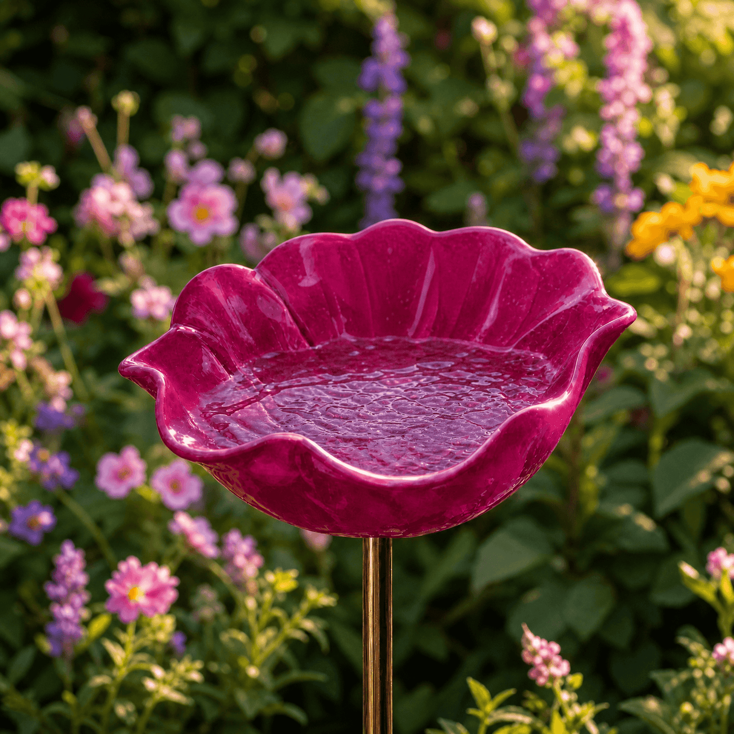 PetalHaven™ Mohnblume-Vogeltränke – Handgefertigt für Garten & Terrasse