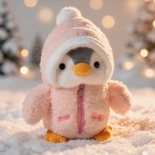 Pinguin Kuscheltier – weiches Plüschtier für Kinder und Babys, ca. 25 cm, in 3 Farben