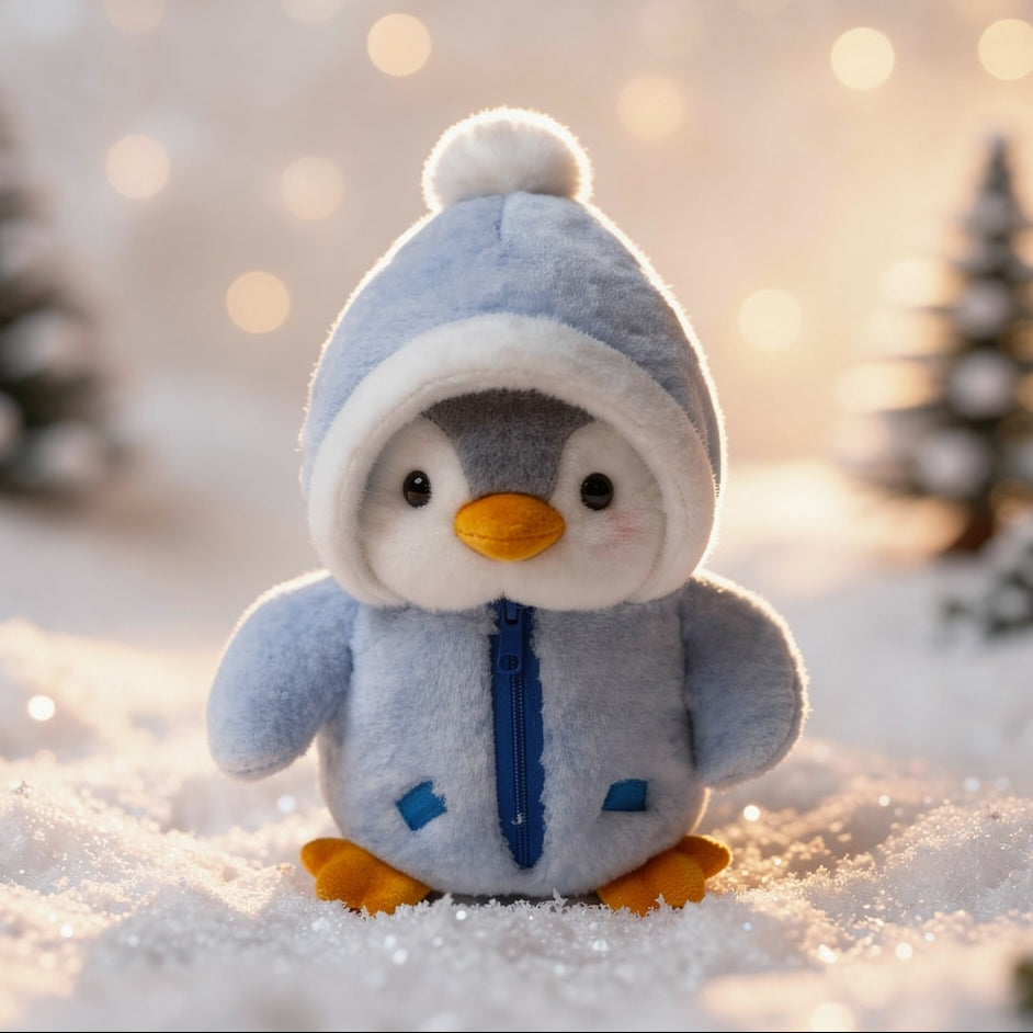 Pinguin Kuscheltier – weiches Plüschtier für Kinder und Babys, ca. 25 cm, in 3 Farben