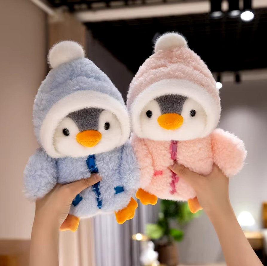 Pinguin Kuscheltier – weiches Plüschtier für Kinder und Babys, ca. 25 cm, in 3 Farben