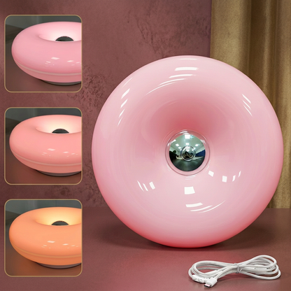 Donut-LED-Lampe Rosa
