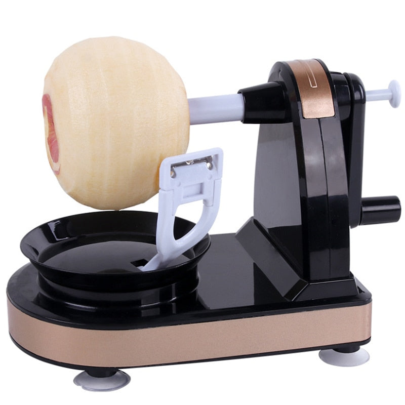 Apfelschäler mit Apfel