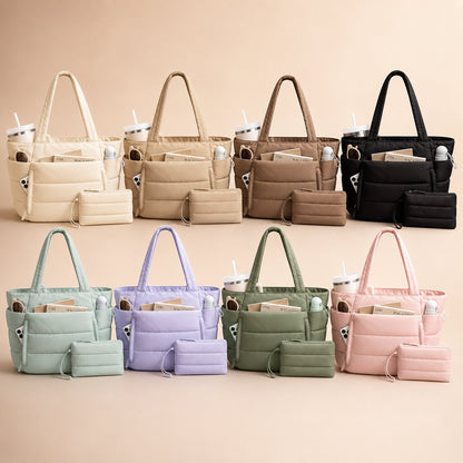 Puffer Tote Bag wasserabweisend – leicht & geräumig