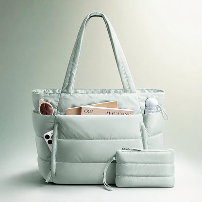 Puffer Tote Bag wasserabweisend – leicht & geräumig
