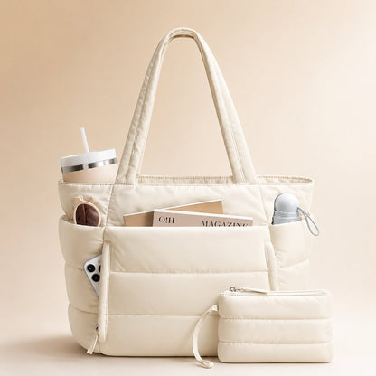 Puffer Tote Bag wasserabweisend – leicht & geräumig