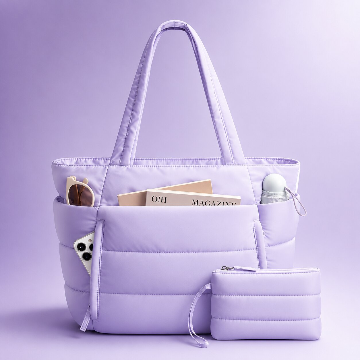 Puffer Tote Bag wasserabweisend – leicht & geräumig