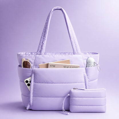 Puffer Tote Bag wasserabweisend – leicht & geräumig