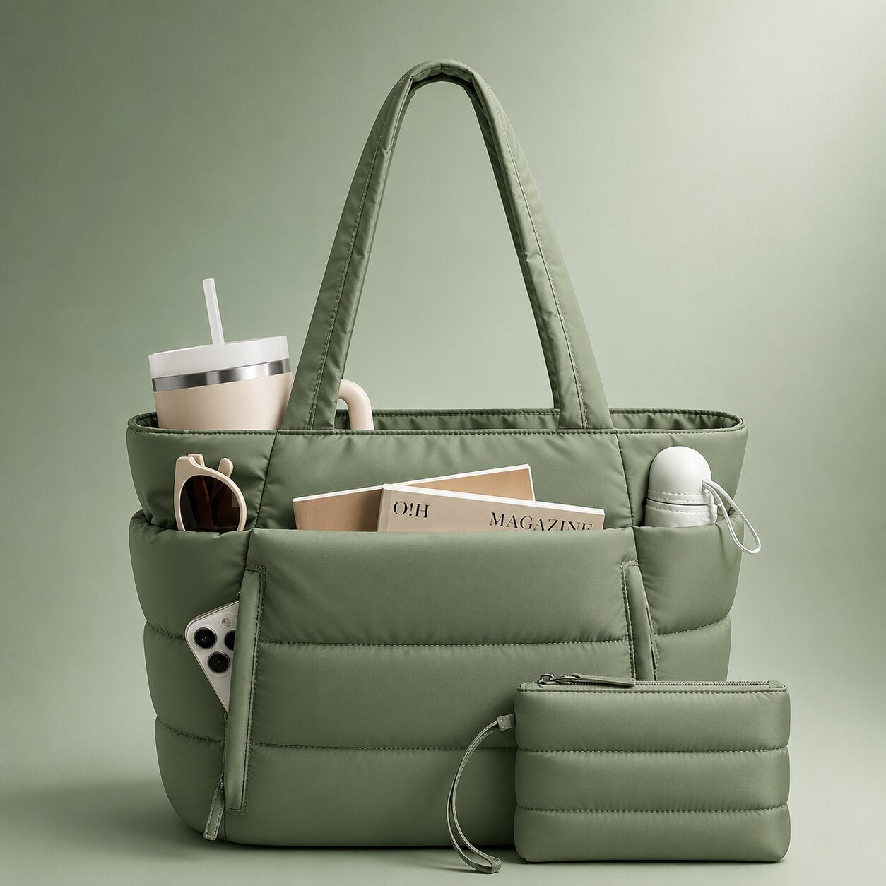 Puffer Tote Bag wasserabweisend – leicht & geräumig