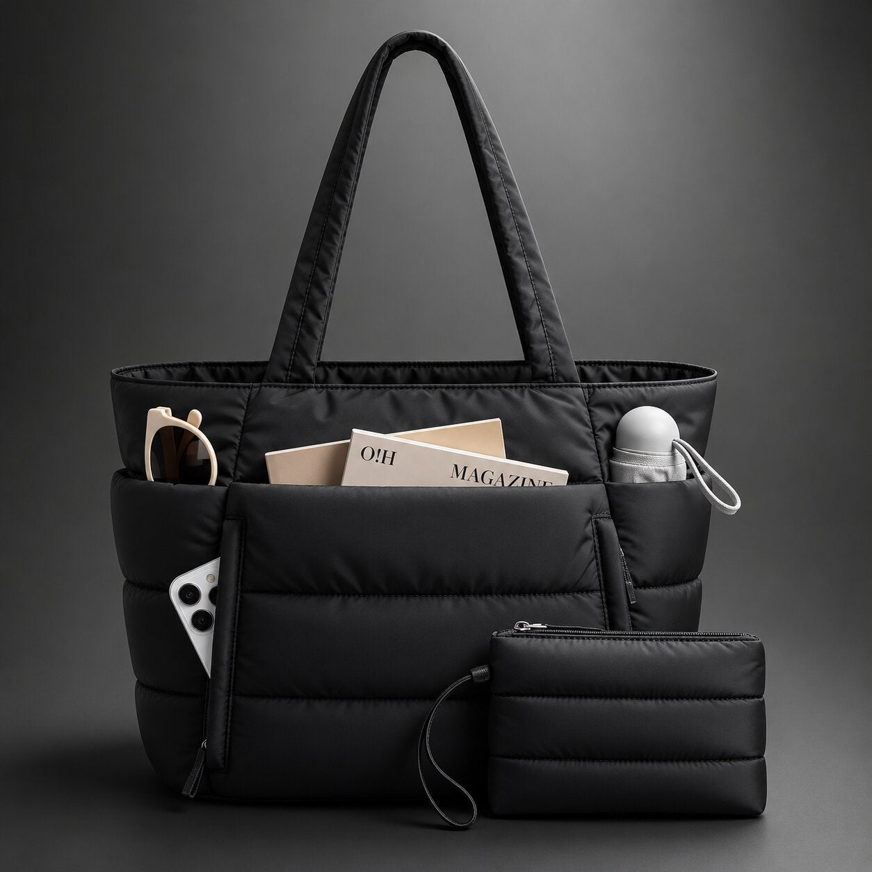 Puffer Tote Bag wasserabweisend – leicht & geräumig