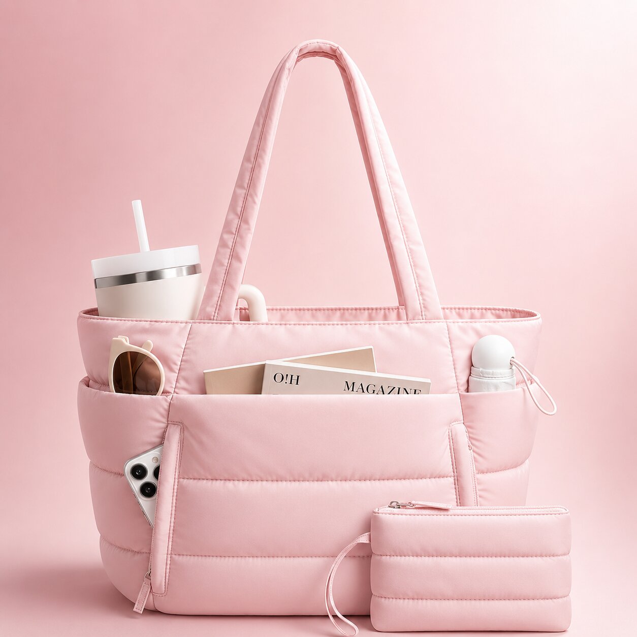 Puffer Tote Bag wasserabweisend – leicht & geräumig