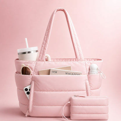 Puffer Tote Bag wasserabweisend – leicht & geräumig