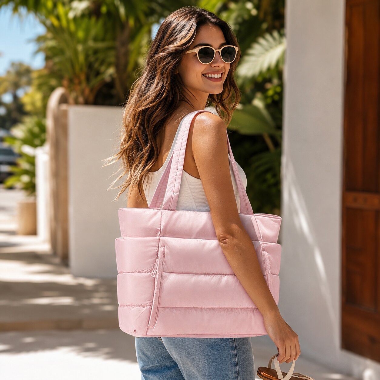 Puffer Tote Bag wasserabweisend – leicht & geräumig