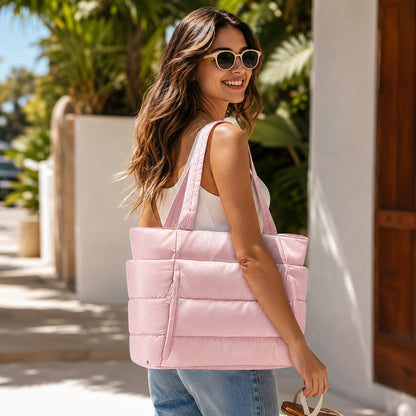 Puffer Tote Bag wasserabweisend – leicht & geräumig