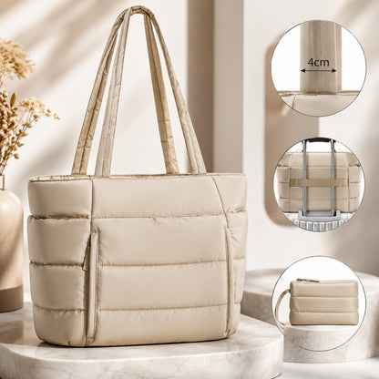 Puffer Tote Bag wasserabweisend – leicht & geräumig