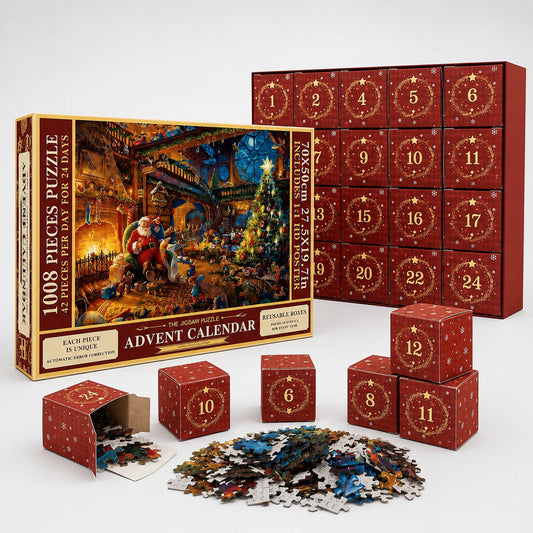 Puzzle Adventskalender 2026 mit 1008 Teilen