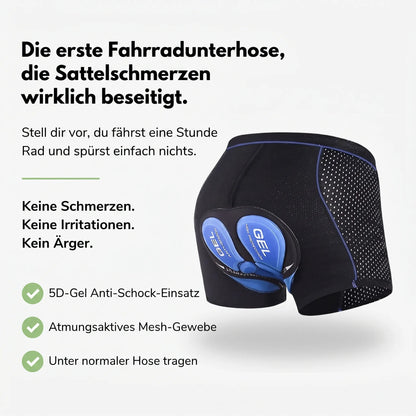 Radlerhose für Damen & Herren | Fahrradhose mit Gelpolster | Fahrradunterhose | Veloride