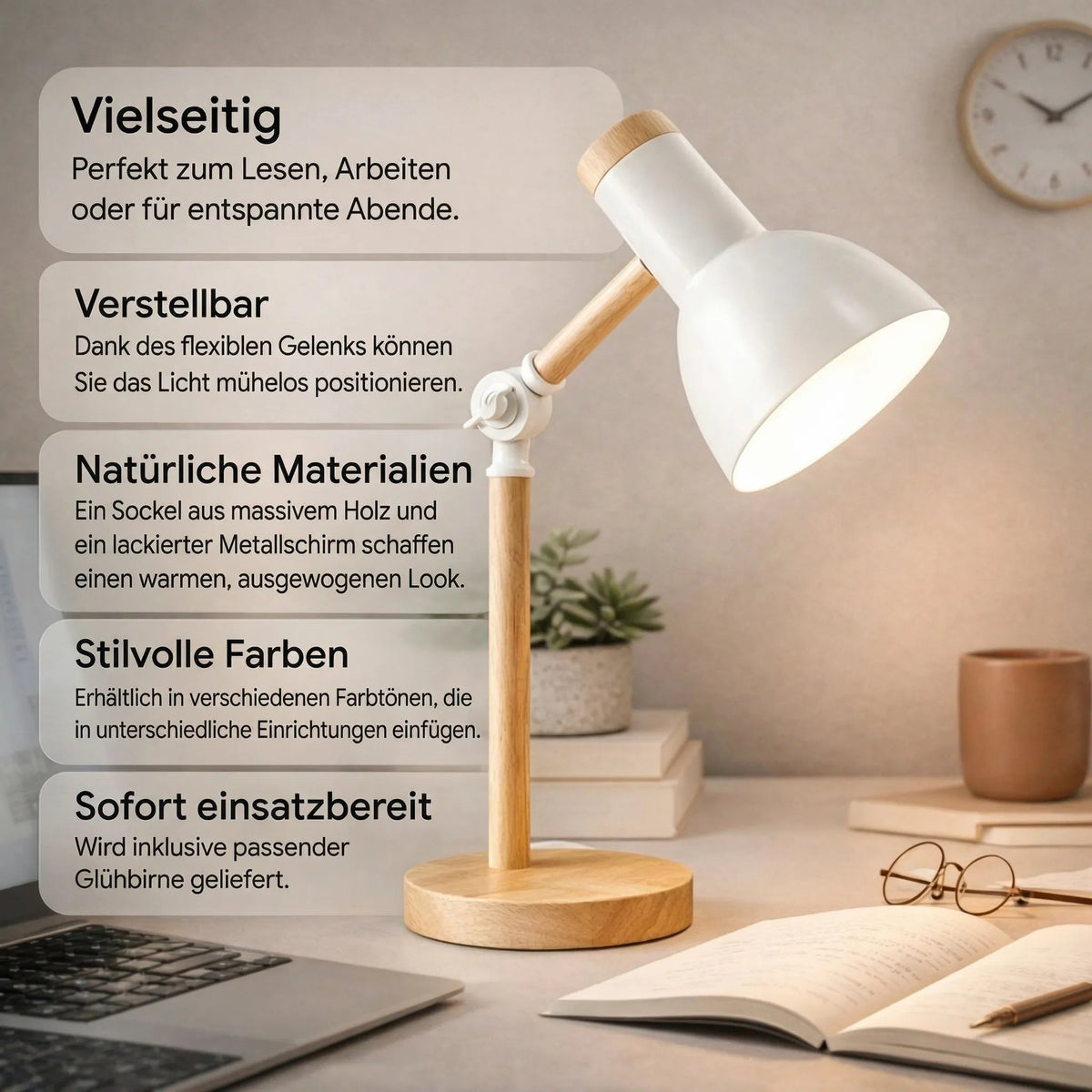 Schreibtischlampe verstellbar