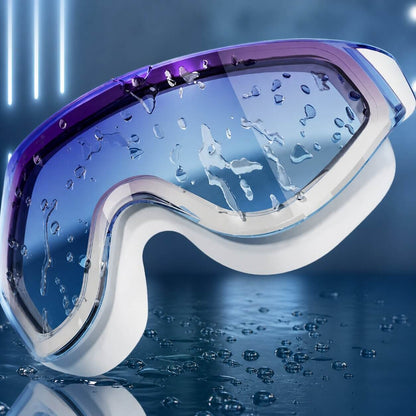 Schwimmbrille Anti Beschlag für Erwachsene & Kinder | HD Schwimmbrille mit klaren Gläsern | Nebelklar